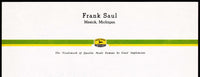 Vintage letterhead JOHN DEERE Frank Saul Mesick Michigan new old stock n-mint+