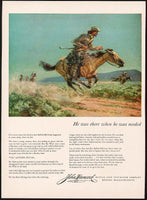 Vintage magazine ad JOHN HANCOCK Life Insurance 1951 Buffalo Bill Cody artwork