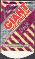 Vintage bag JOHNSONS Giant Ice Cream Bar Lawton Oklahoma new old stock n-mint