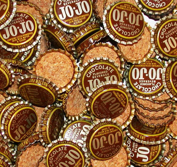 Soda pop bottle caps Lot of 25 JO JO CHOCOLATE cork lined unused new old stock