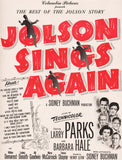 Vintage magazine ad JOLSON SINGS AGAIN movie from 1949 Larry Parks Barbara Hale