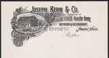 Vintage letterhead JOSEPH KERN Toll Gate Inn restaurant pictured Forest Hills Boston