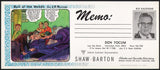Vintage ink blotter J R WILLIAMS cartoon The Barflies Interlochen Michigan n-mint+