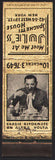 Vintage matchbook cover JULES SPAGHETTI HOUSE man eating Midget size New York