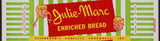 Vintage bread wrapper JULIE MARC kids pictured Sternbaums Mansfield Ohio n-mint