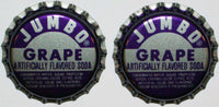 Soda pop bottle caps Lot of 12 JUMBO GRAPE SODA plastic unused new old stock