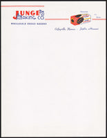 Vintage letterhead JUNGE BAKING CO bread loaf pictured Coffeyville KS Joplin MO n-mint+