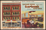 Vintage postcard KARTSENS CAFETERIA Cascade Room building pictured Detroit Michigan