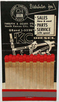 Vintage full matchbook KC DIESEL North Kansas City Missouri 28 stick GM n-mint