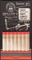 Vintage full matchbook KC DIESEL GM North Kansas City Missouri 28 stick unused