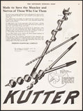Vintage magazine ad KEEN KUTTER from 1921 a saw files and augers pictured 2 page