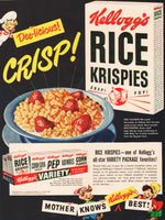 Vintage magazine ad KELLOGGS RICE KRISPIES 1949 Snap Crackle Pop pictured