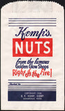 Vintage bag KEMPS NUTS Golden Glow Shops from 1938 Somerville Mass unused n-mint
