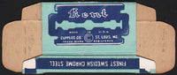 Vintage box KENT BLADES Double Edge razor blades Cupples Co St Louis MO n-mint