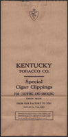 Vintage bag KENTUCKY TOBACCO CO Cigar Clippings Factory No T-64 Ohio unused n-mint
