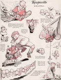 Vintage magazine ad KEWPIEVILLE Little Scootles from 1925 Rose O Neill artwork