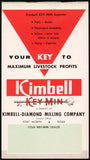 Vintage memo booklet KIMBELL Key Min Diamond Milling Fort Worth Texas n-mint
