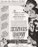 Vintage magazine ad KINGS ROW movie 1942 Sheridan Cummings Field Ronald Reagan