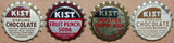 Vintage soda pop bottle caps KIST Collection of 4 different unused new old stock