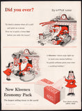 Vintage magazine ad KLEENEX TISSUES 1955 Little Lulu and Santa Claus by Marge