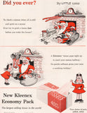 Vintage magazine ad KLEENEX TISSUES 1955 Little Lulu and Santa Claus by Marge