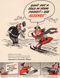 Vintage magazine ad KLEENEX TISSUES 1948 featuring Little Lulu drawn by Marge