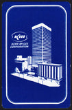 Vintage playing card KM Kerr McGee Corporation gas oil picturing their building