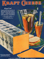 Vintage magazine ad KRAFT CHEESE from 1925 New York Chicago Pocatello Idaho