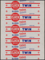 Vintage bread wrapper KROGERS CLOCK Twin Columbus OH Detroit MI Kansas City MO