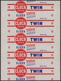 Vintage bread wrapper KROGERS CLOCK Twin Columbus OH Detroit MI Kansas City MO