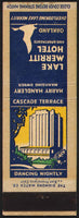 Vintage matchbook cover LAKE MERRITT HOTEL duck and old hotel Oakland California