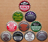 Vintage soda pop bottle caps LOT OF 250 ALL UNUSED ORIGINALS over 75 different