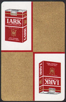 Vintage playing card LARK CIGARETTES picturing 2 packs of the old cigarettes