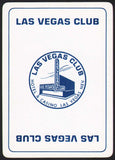 Vintage playing card LAS VEGAS CLUB Hotel and Casino pictured Las Vegas Nevada