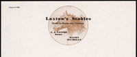 Vintage letterhead LAXTONS STABLES horse pictured Mason Michigan unused n-mint