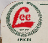 Vintage store display LEE Spices Extracts H D Lee metal and wood Extremely Rare