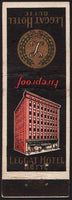 Vintage matchbook cover LEGGAT HOTEL picturing the old hotel Butte Montana