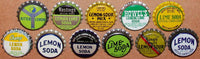 Vintage soda pop bottle caps LEMON and LIME FLAVORS Lot of 20 different unused