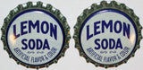 Soda pop bottle caps Lot of 12 LEMON SODA #1 cork lined unused new old stock