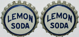 Soda pop bottle caps Lot of 100 LEMON SODA #2 cork lined unused new old stock