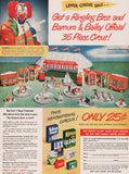 Vintage magazine ad LEVER CIRCUS SALE from 1948 Ringling Bros clown Lou Jacobs
