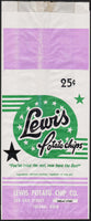 Vintage bag LEWIS Potato Chips Phone OXford 1-7661 Toledo Oho new old stock condition