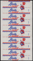 Vintage bread wrapper LIBERTY with statue pictured Pep-O-Bakery Addison New York