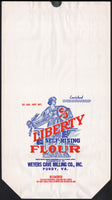 Vintage bag LIBERTY FLOUR Lady Liberty Weyers Cave Milling 25lbs Purdy Virginia