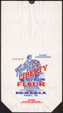 Vintage bag LIBERTY FLOUR Lady Liberty Weyers Cave Milling 25lbs Purdy Virginia