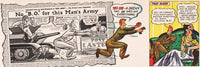 Vintage magazine ad LIFEBUOY HEALTH SOAP from 1942 picturing a WWII Army cartoon