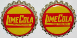 Soda pop bottle caps Lot of 12 LIME COLA cork lined EARLY ONE new old stock
