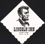 Vintage napkin LINCOLN INN Restaurant Lounge Abraham Lincoln pictured Kansas City MO