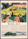 Vintage magazine ad LINCOLN ZEPHYR AUTOMOBILE 1941 Ford Motor Co couples pictured