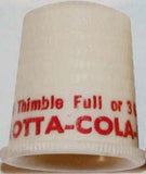 Vintage thimble LOTTA COLA soda pop unused new old stock in n-mint condition